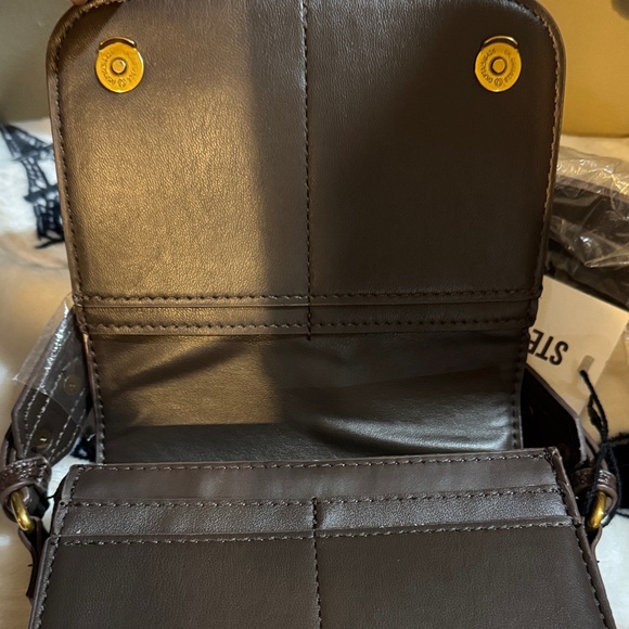 NWT Steve Madden Brown Mainline Coffee Boscar Crossbody Bag - Picture 6 of 11
